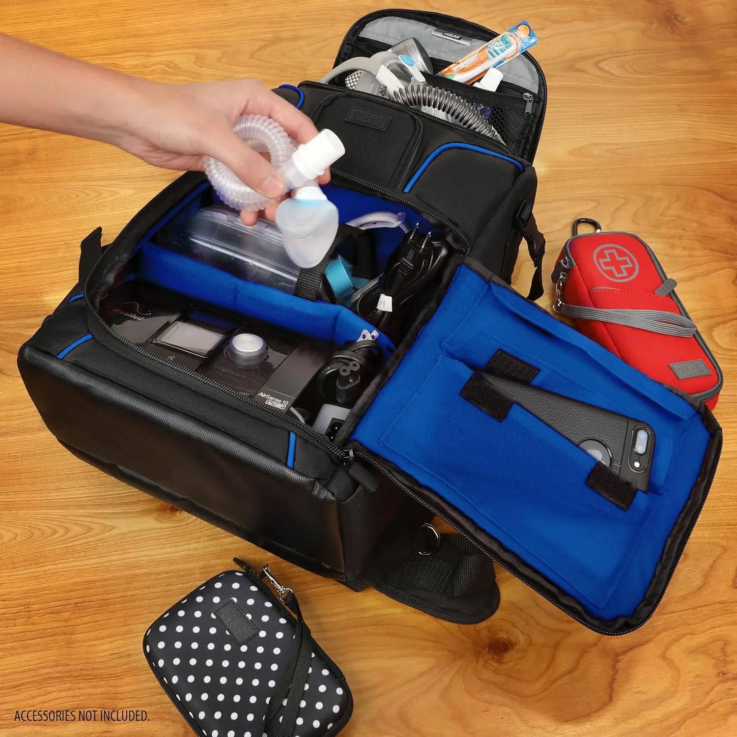 USA GEAR CPAP Machine Travel Bag - CPAP Backpack Compatible with XT Fit, AirSense 10/11 & Phillips Dreamstation