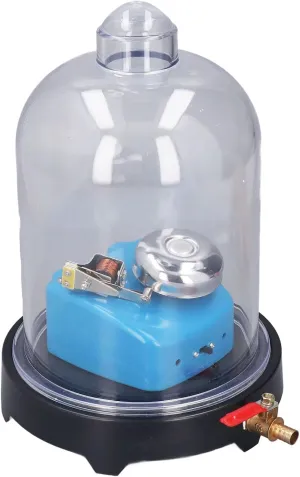 Vacuum Jar with Base, Vacuum Chamber, Laboratory Plastic Jar Sound Physics Scientific Experimental Tool for Sound Propagation Experiment