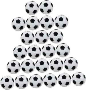VANZACK 24Pcs Table Soccer Balls Footballs for Mini Table Football Games for Art Projects Birthday Decorations Classroom Rewards and Activities