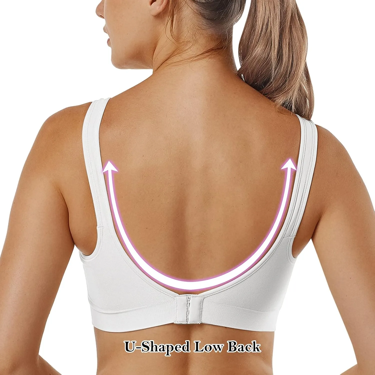 Vertvie Women's Wirefree Bras Seamless Full Coverage Plus Size Sports Bra for Sleeping Yoga Workout Everyday Wear Bralette