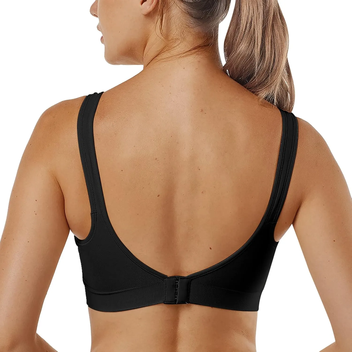 Vertvie Women's Wirefree Bras Seamless Full Coverage Plus Size Sports Bra for Sleeping Yoga Workout Everyday Wear Bralette