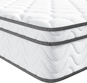 Vesgantti Twin Mattress, 10 Inch Hybrid Single Bed Mattress in a Box with Memory Foam and Pocket Spring, Ergonomic Design & Pressure Relief, Medium Firm Feel, 39"*75"*10"