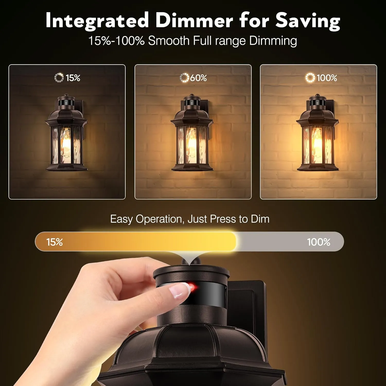 VIANIS Motion Sensor Outdoor Garage Lighting Fixture, Oil Rubbed Bronze Farmhouse Exterior Wall Mount Sconce for House, Waterproof Dusk to Dawn Front Porch ORB Outside Lantern for Patio