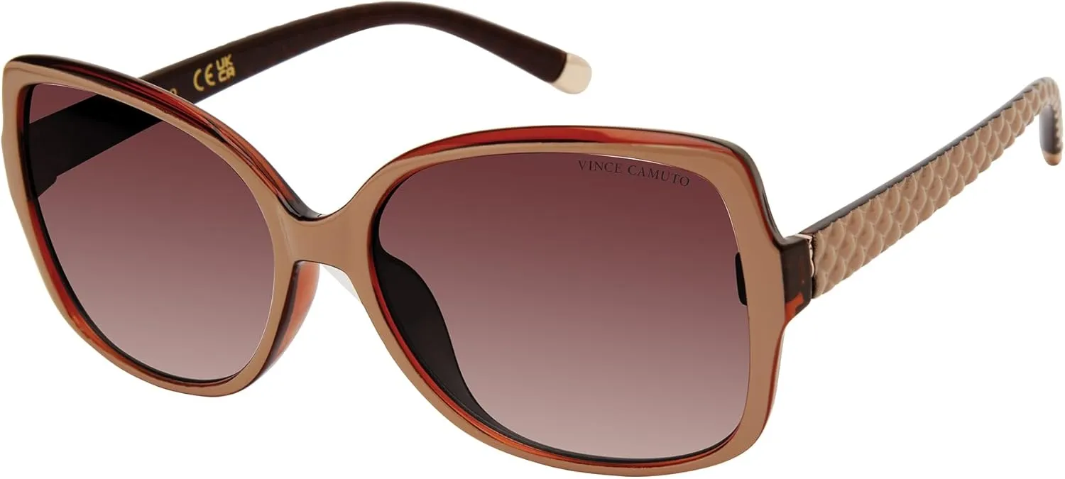 Vince Camuto Women's Vc1086 Butterfly 100% Uv Protective Rectangular Sunglasses. Luxe Gifts for Her, 59 Mm