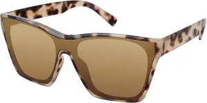 Vince Camuto Women's Vc1089 Shield 100% Uv Protective Square Sunglasses. Luxe Gifts for Her, 140 Mm