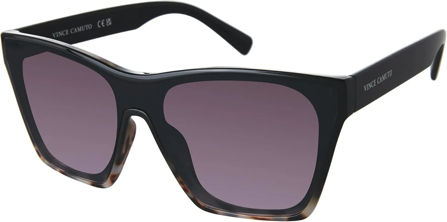 Vince Camuto Women's Vc1089 Shield 100% Uv Protective Square Sunglasses. Luxe Gifts for Her, 140 Mm