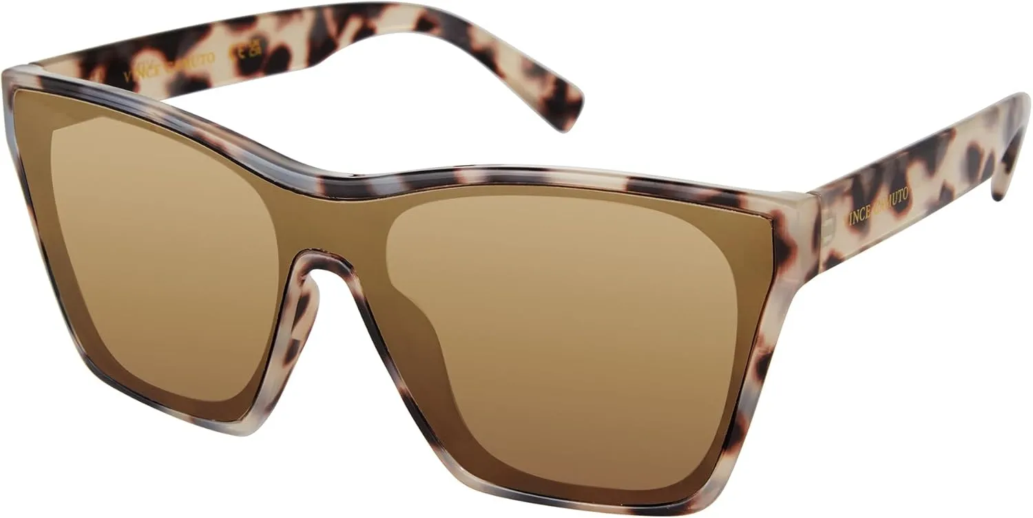 Vince Camuto Women's Vc1089 Shield 100% Uv Protective Square Sunglasses. Luxe Gifts for Her, 140 Mm