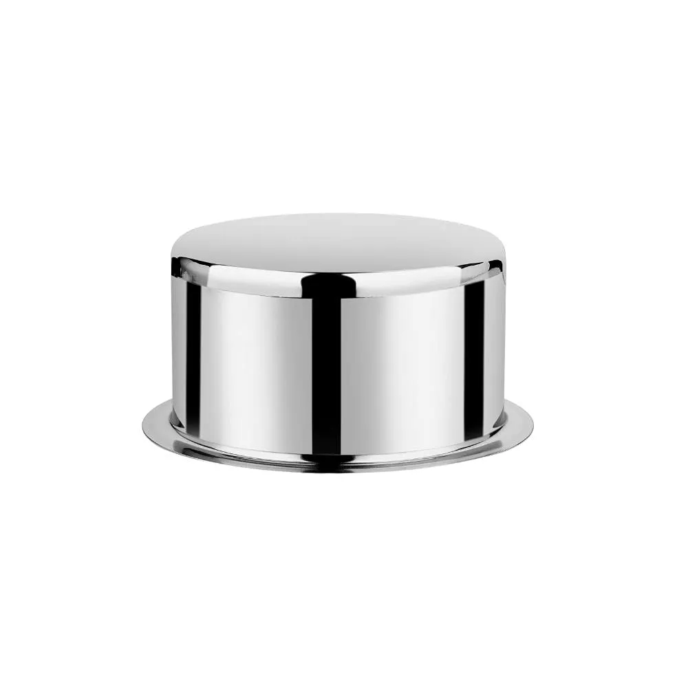 Vinod Stainless Steel Induction Friendly Flat Bottom Tope Without Lid – 4 Pieces Large Set – Capacity 3.70 Litre, 4.60 Litre, 5.50 Litre &#038; 6.70 Litre