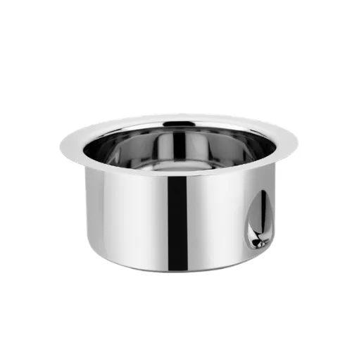 Vinod Stainless Steel Induction Friendly Round Bottom Tope Without Lid 4 Pieces Medium Set Capacity 1.40 Litre, 1.90 Litre, 2.40 Litre &#038; 3.20 Litre