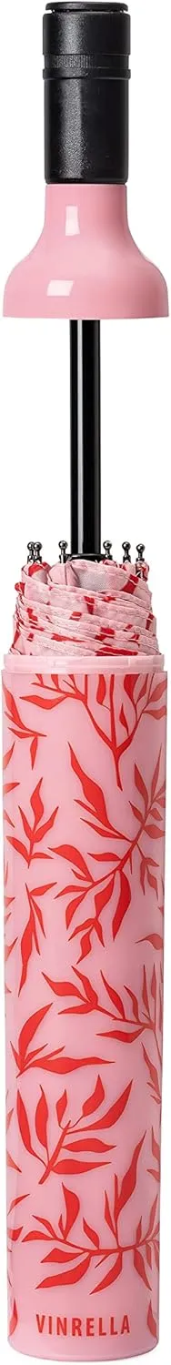 VINRELLA Wine Bottle Umbrella for Rain - Portable, Compact, Waterproof, and Windproof for Travel - UV Blocker - Fun Gift