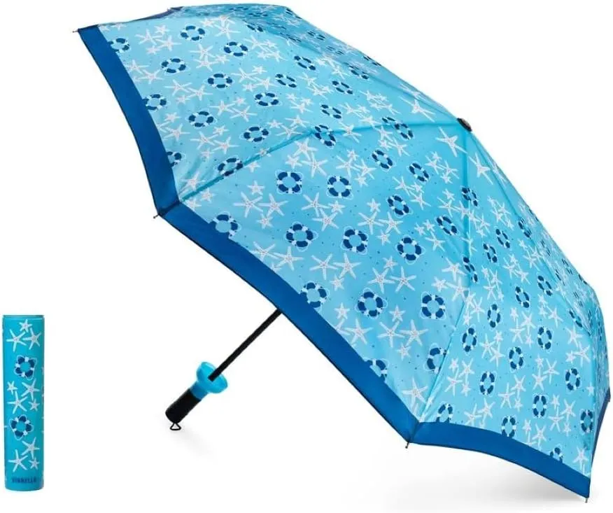 VINRELLA Wine Bottle Umbrella for Rain - Portable, Compact, Waterproof, and Windproof for Travel - UV Blocker - Fun Gift