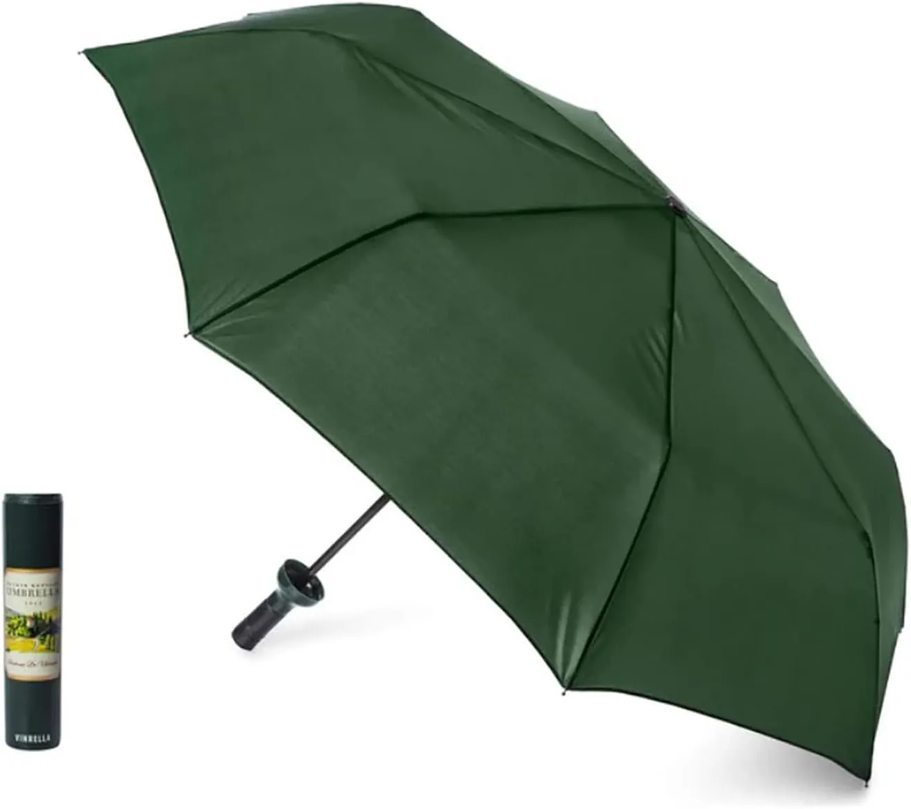 VINRELLA Wine Bottle Umbrella - Portable and Compact Travel Umbrella, Waterproof and Windproof, UV Blocker