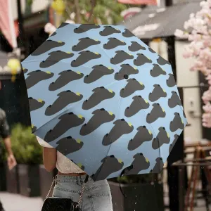 Walrus Animal Ocean Pattern Umbrellas for Rain And Sun Windproof Travel Umbrella Portable Automatic Folding Umbrella for Women Men