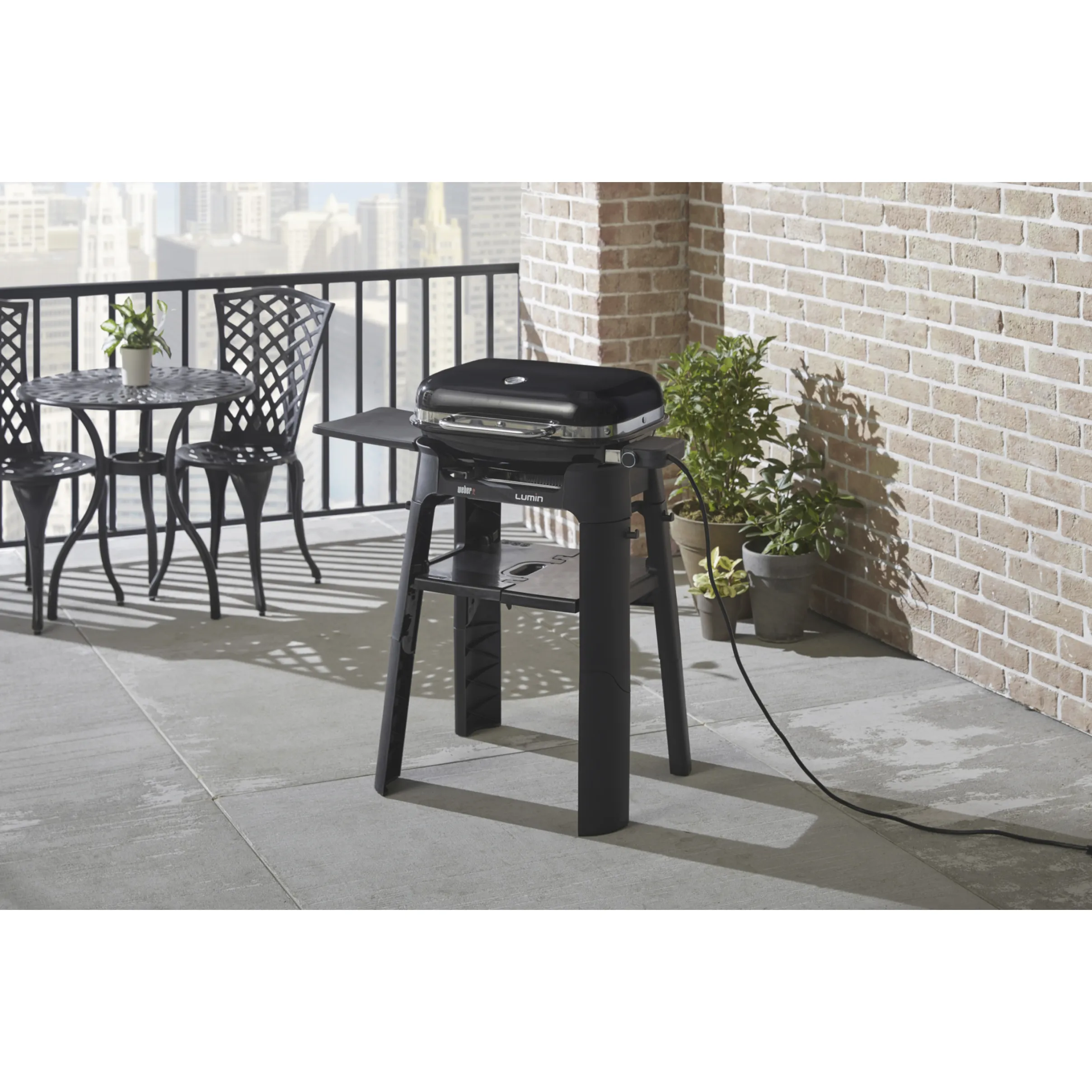 Weber Lumin Stand with Side Table