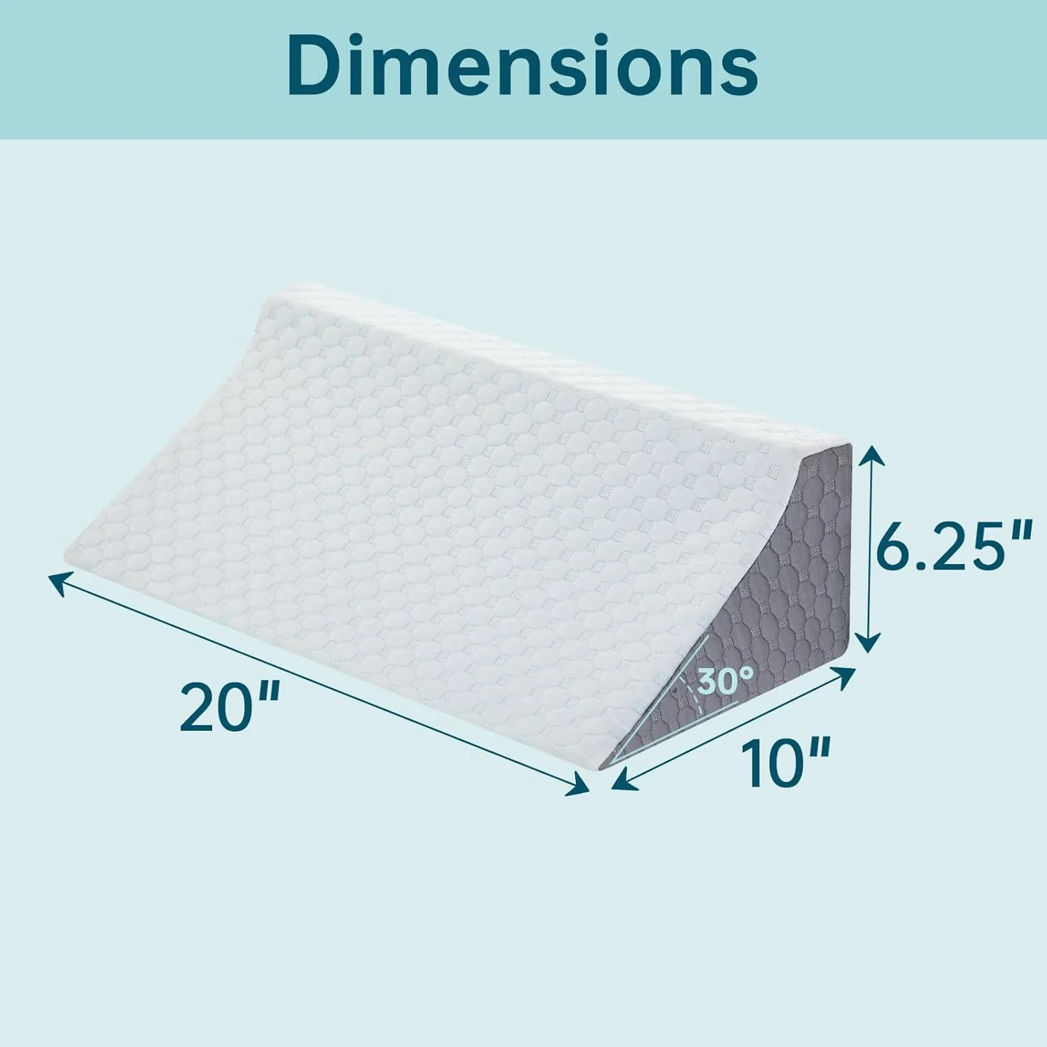 Wedge Pillow for Sleeping, Side Sleeper Body Back Positioners for Back Pain, Preventing Bedsores, After Surgery, Pregnancy Support, Ankle Support, Bed Wedge Pillow for Side Sleepers