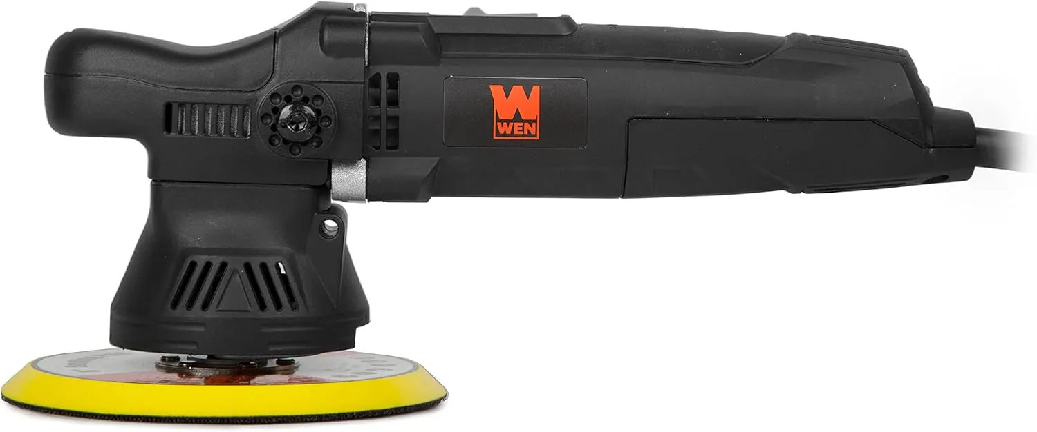WEN Dual Action Polisher, 6-Inch Professional Grade, 5.5-Amp with 9mm Throw (AA6095)