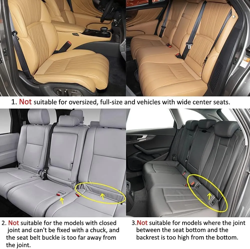 West Llama Full Set Car Seat Covers for Front and Rear Bottom Seats Only, Luxury PU Leather Car Seat Pads Protectors Waterproof and Wear-Resistant,Gray