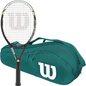 Wilson Hyper Hammer 5.3 Oversized/Extended Tennis Racquet Set or Kit Bundled with an Advantage 2.5 Tennis Racquet Holder Bag or Backpack