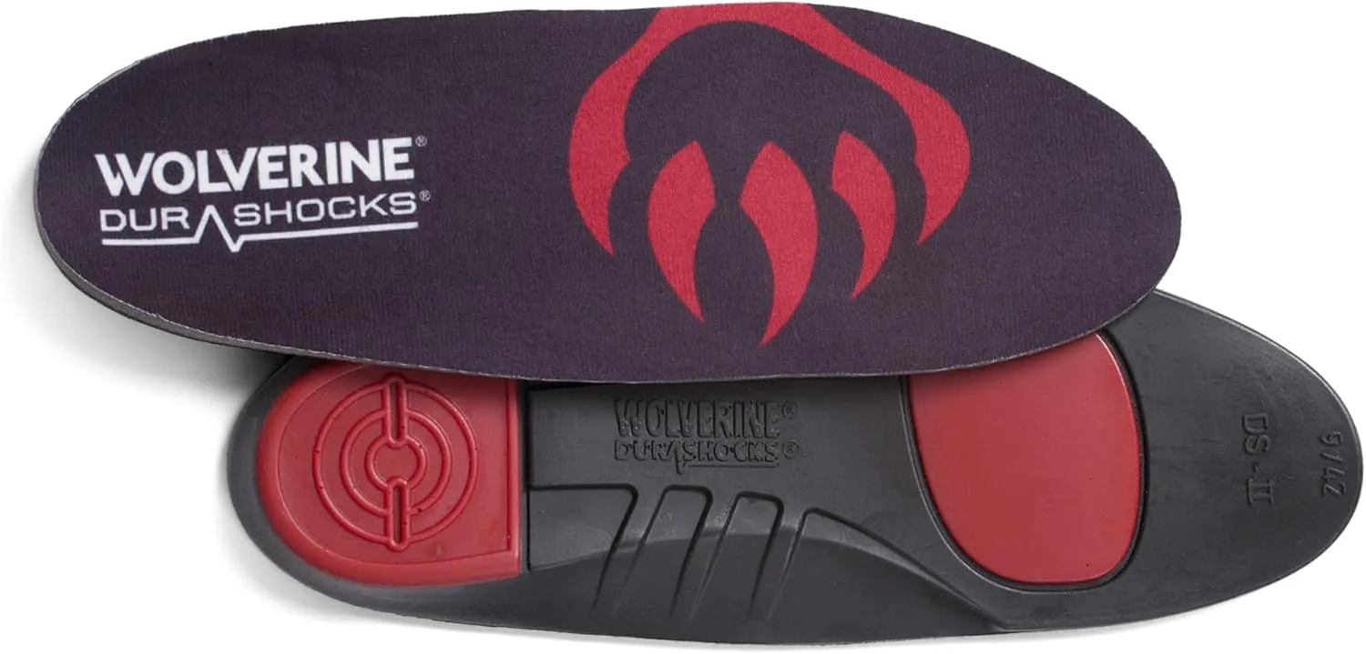 Wolverine Men's Durashocks Insole, Black, M US08 / EU41