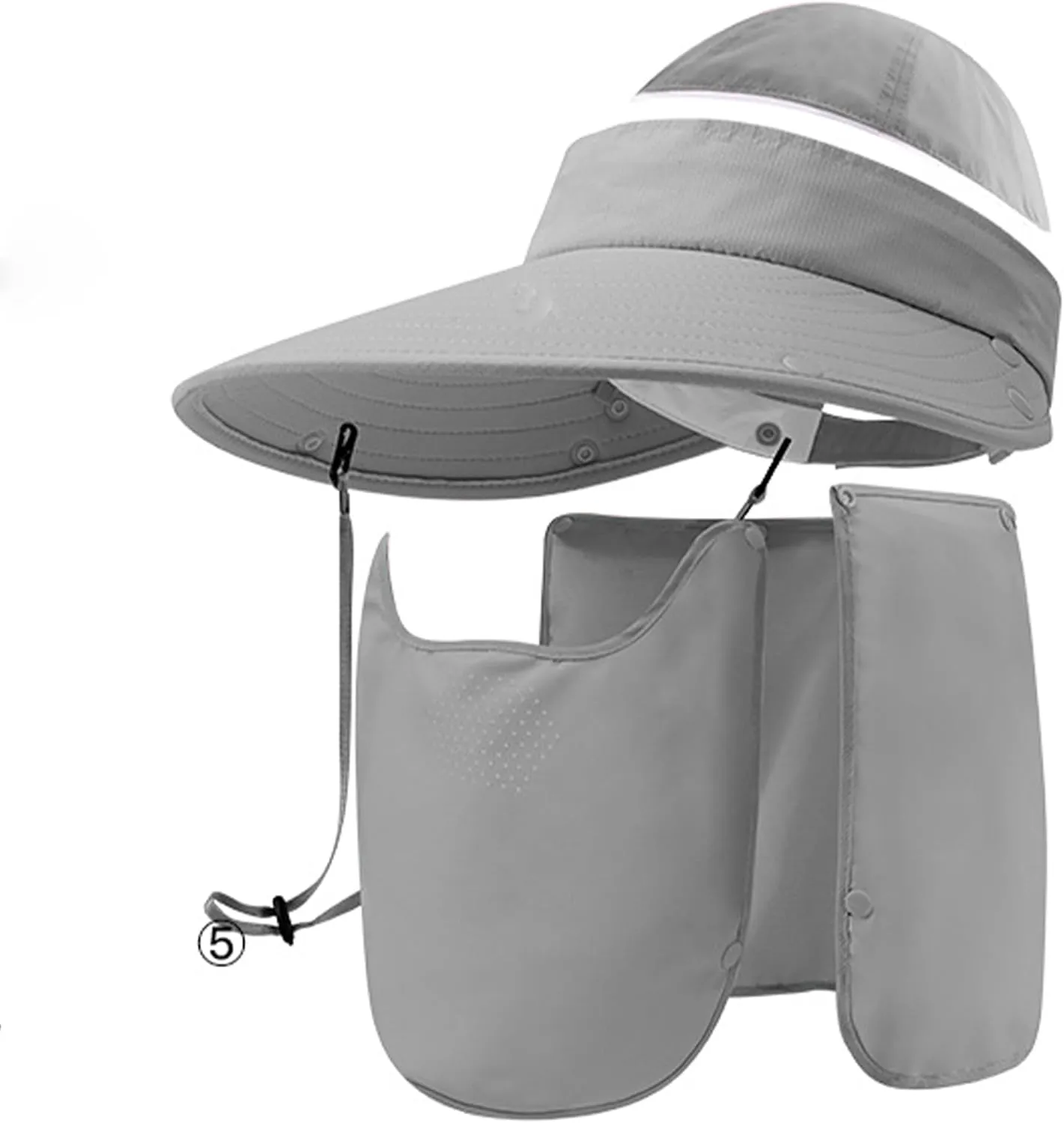 Women Fishing Hat with Face Cover and Neck Flap UPF 50  Sun Protection
