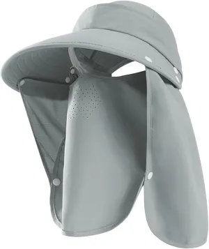 Women Fishing Hat with Face Cover and Neck Flap UPF 50  Sun Protection