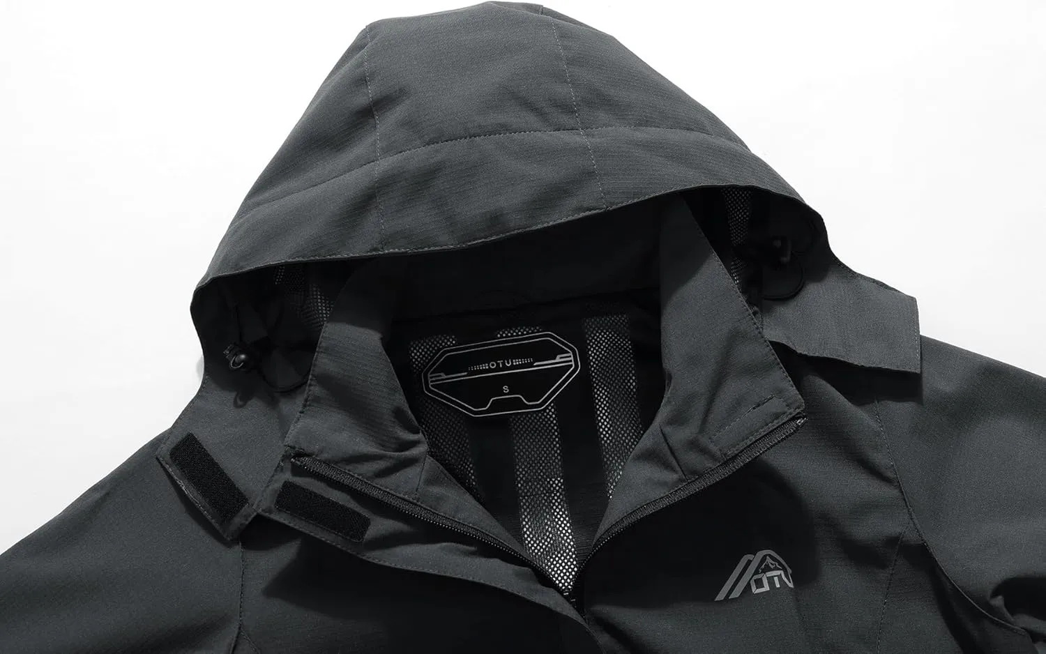 Women's Waterproof Raincoat Lightweight Rain Jacket Detachable Hood Travel Outdoor