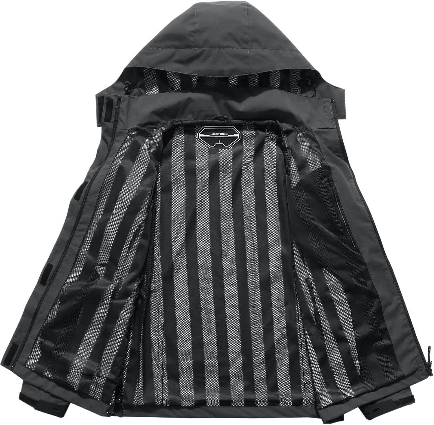 Women's Waterproof Raincoat Lightweight Rain Jacket Detachable Hood Travel Outdoor