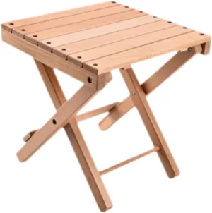 Wooden Folding Stool Foldable Stool with x Shaped Structure Compact Outside Fishing Chair Fishing Stool for Travel BBQ Beach