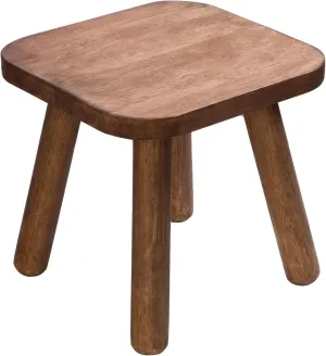 Wooden Step Stool for Adults Step Stool for Toddlers Plant Stool Small Wooden Stool with Four Detachable and Assembled Legs Nicely Balanced (Classic 9.3inch)