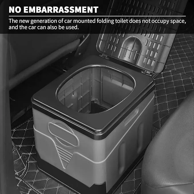 Xl Portable Toilet,Upgrade Portable Toilet for Adults Camping,Tall Camping Toilets Portable for Home/Camping/Boat/Hiking/Long Trips/Beach