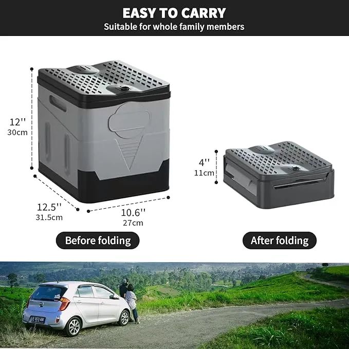 Xl Portable Toilet,Upgrade Portable Toilet for Adults Camping,Tall Camping Toilets Portable for Home/Camping/Boat/Hiking/Long Trips/Beach