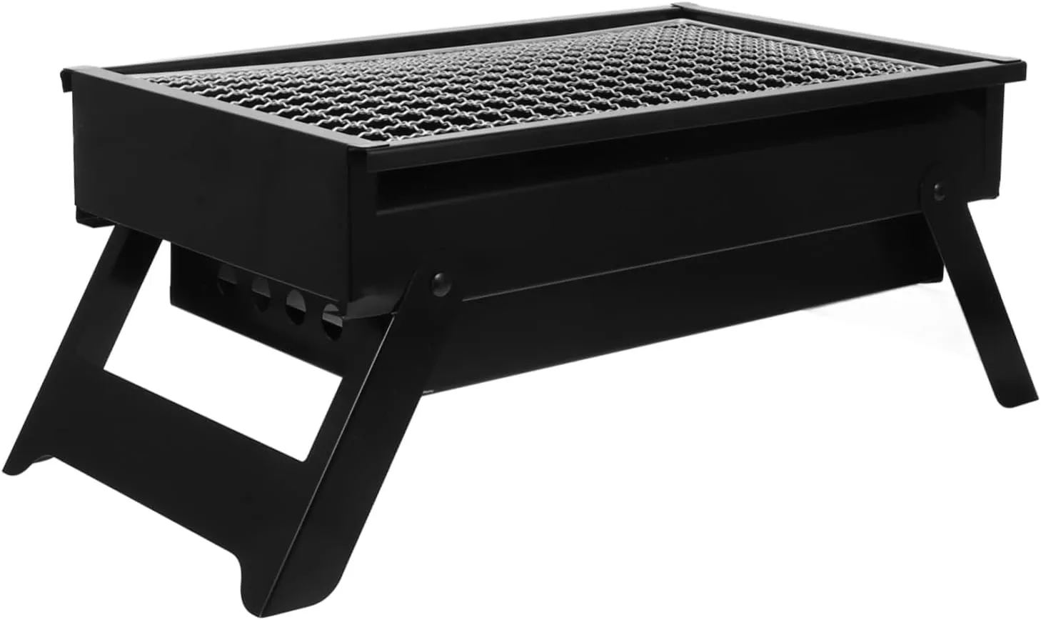 YARNOW Mini Outdoor Grill Portable Bbq Compact Grill for Camping Easy to Clean and Store