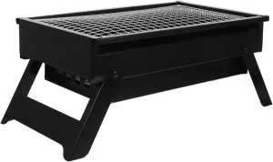 YARNOW Mini Outdoor Grill Portable Bbq Compact Grill for Camping Easy to Clean and Store