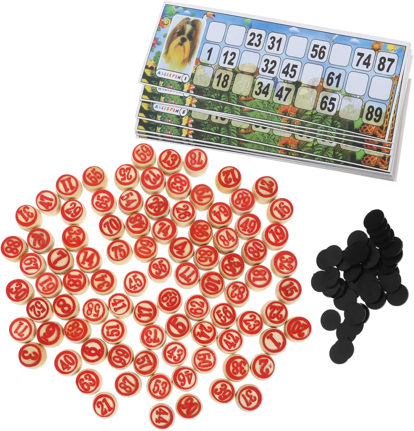 YARNOW Russian Bingo Board Game Set 1 Set Russian Lotto Game Chess Funny Bingo Cards