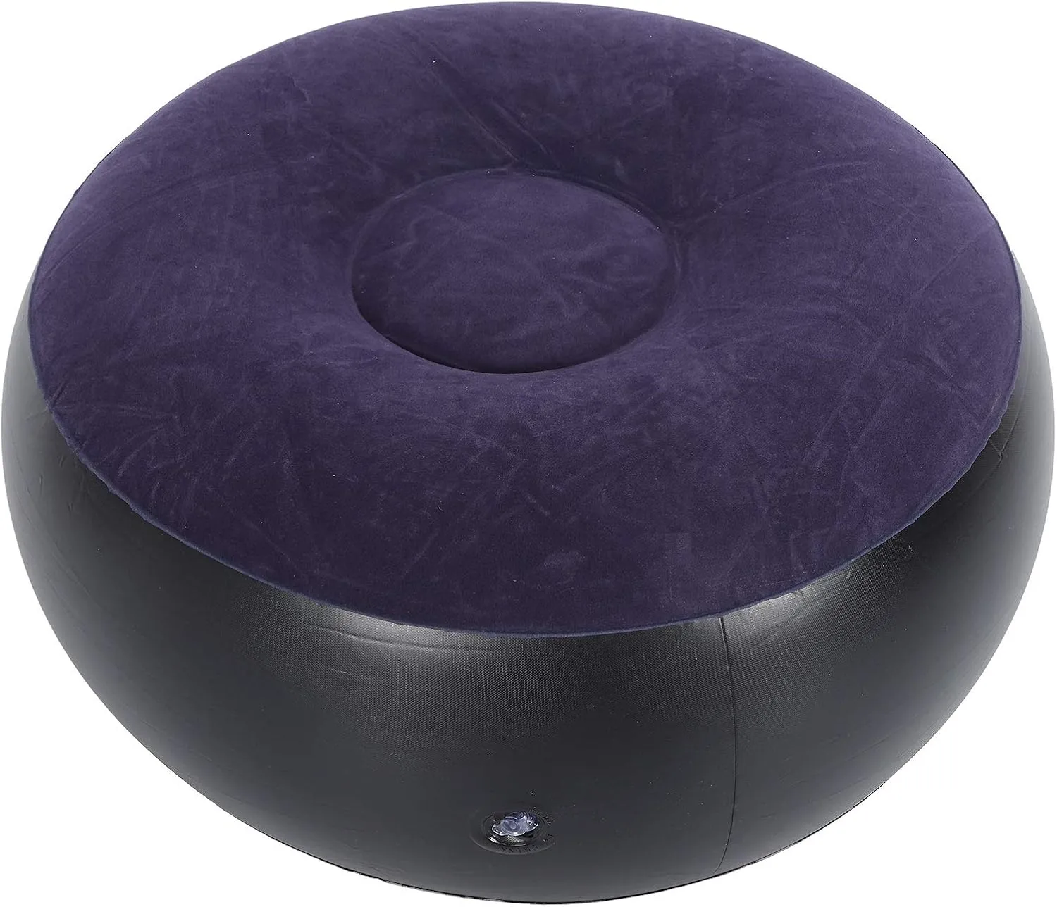 Yctze Stool Round, 15 * 15 * 3 Portable Outdoor Camping Chair Inflatable Flocking Stool Footrest for Home Office Travel