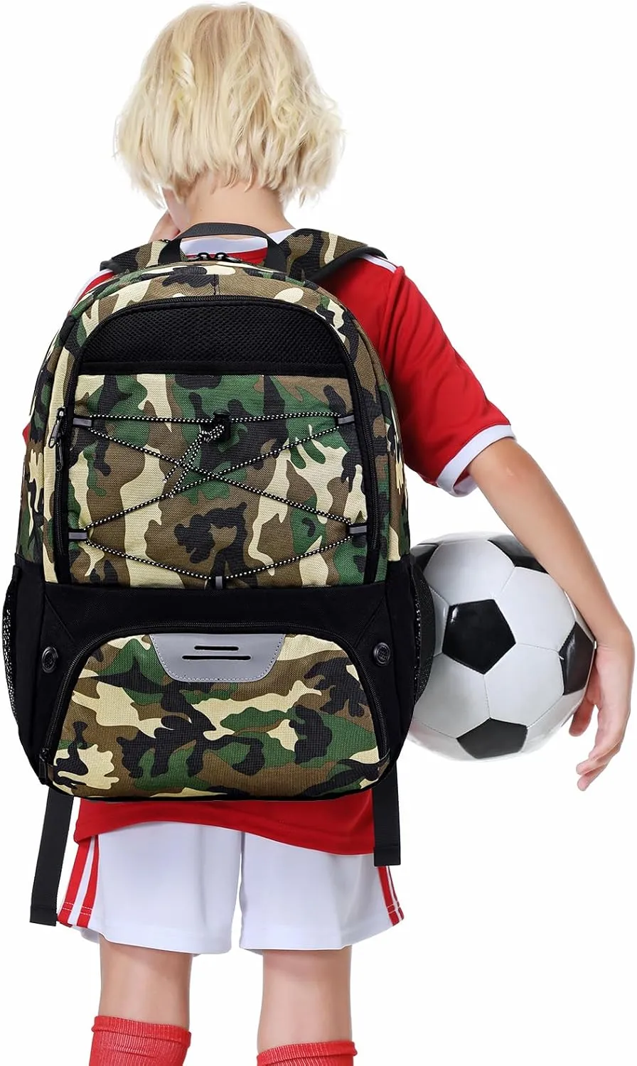 Youth Soccer Bag-Soccer Backpack&Backpack for Football Basketball,with Ball Compartment Separate Cleat Package
