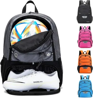 Youth Soccer Bag-Soccer Backpack&Backpack for Football Basketball,with Ball Compartment Separate Cleat Package