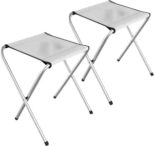 Yzpacc2 Packs Lightweight Camping Stool,Portable Folding Stool,Outdoor Camping Chairs, for Adults Fishing Hiking Picnic BBQ Beach Garden Backyard, Hold Up to 176lb.