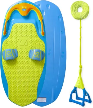 ZUP You Got This 260 Board and Handle Combo with EVA Foam Padding, All-in-One Kneeboard, Wakeboard, Wakeskate, and Wakesurf Board for Kids, Teens, and Adults, 51.7" x 23.8" x 4.6"